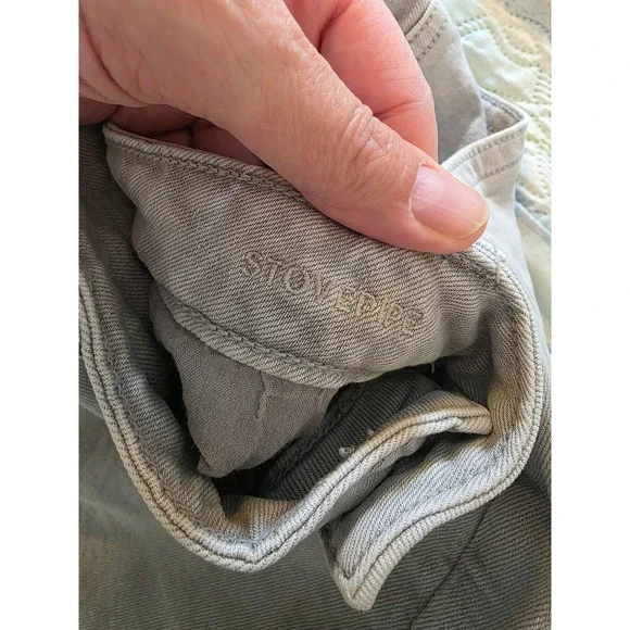 American Eagle Stretch Straight Leg Jeans Light Gray Size 4 Regular 7648413017 - Picture 4 of 9